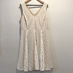 NWT Lane Bryant White Lace Dress Women Plus Size 16